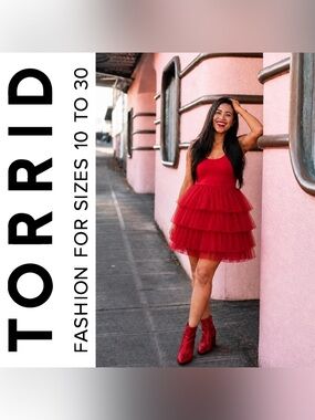 Torrid Foxy Red Mini Tutu Party Dress for Costumes, Cosplay, Large, NWT!